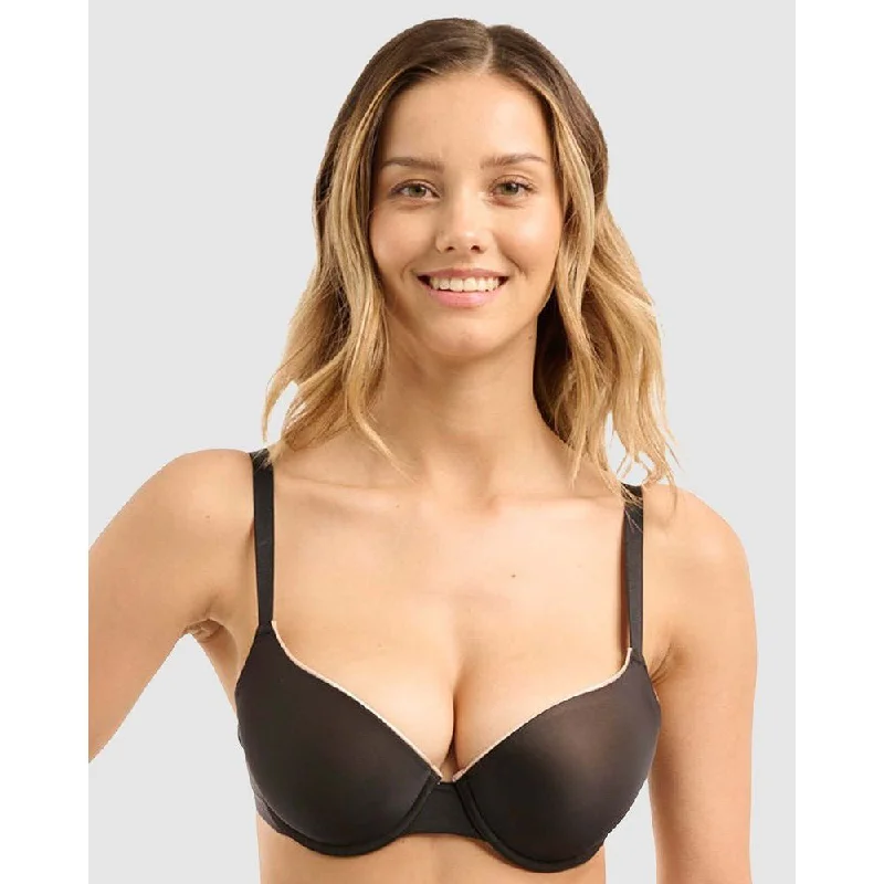 Unseen Seamless Smooth Balconette T-Shirt Bra Houndstooth Herringbone Solid