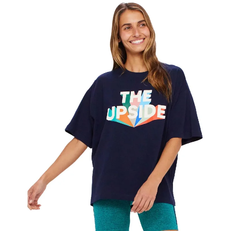 Women's Infinite Laura Tee Collared T-Shirt Boat Neck A-Line