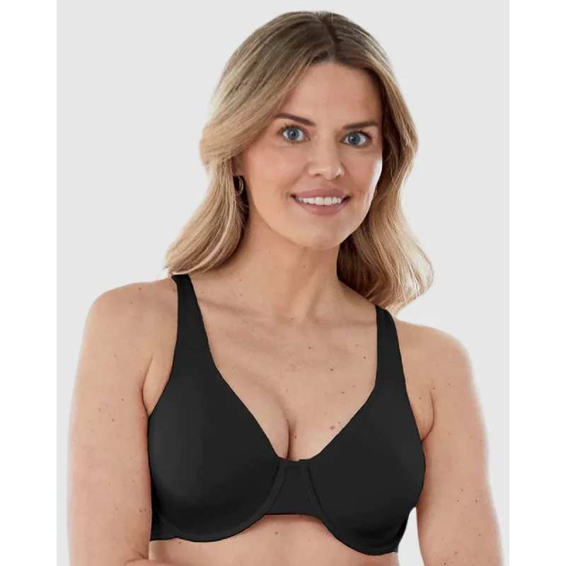 Wired Unlined Cotton T-Shirt Bra Mesh Canvas Denim