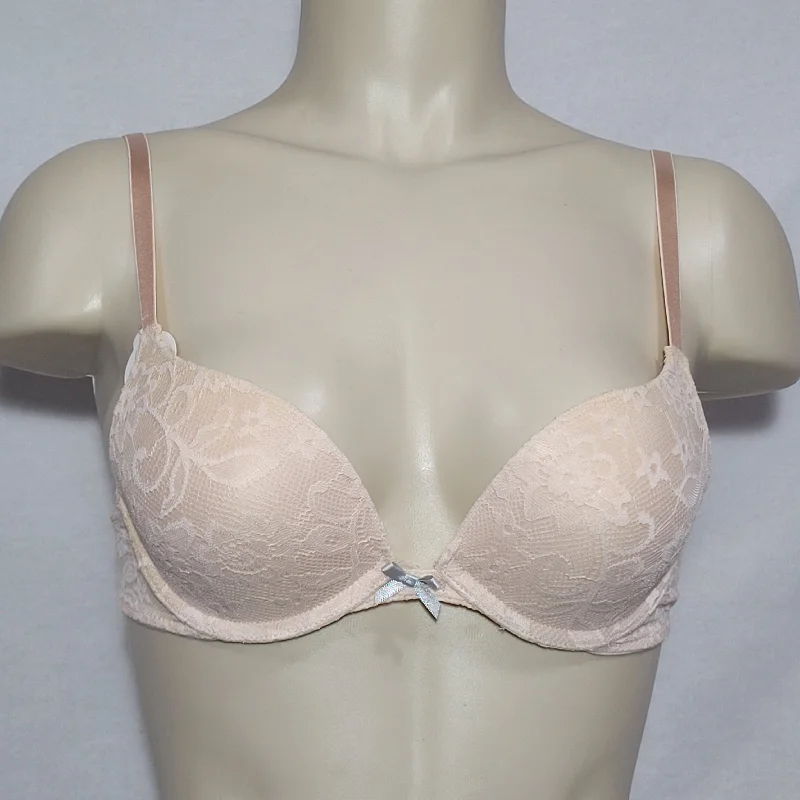 Xhilaration Lace Push-Up T-Shirt Underwire Bra 32AA Feather Peach NWT Satin Fabric Silk Fabric Chiffon Fabric Xhilaration Lace Push-Up T-Shirt Underwire Bra 32AA Feather Peach NWT Satin Fabric Silk Fabric Chiffon Fabric