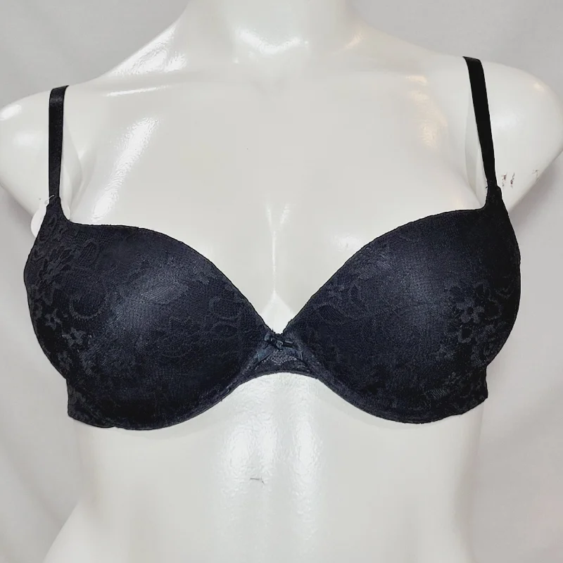 Xhilaration Lace T-Shirt Convertible Push-Up Plunge Underwire Bra 32AA Black NWT Chenille Brocade Lace Xhilaration Lace T-Shirt Convertible Push-Up Plunge Underwire Bra 32AA Black NWT Chenille Brocade Lace