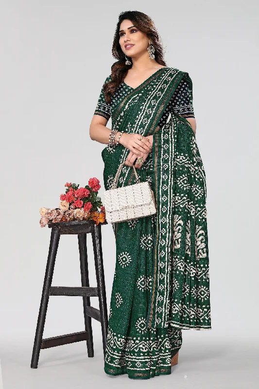 Women Casual Wear Printed Dhola Silk Saree With Un Stitched Blouse Elegant Silk Blouse Women Casual Wear Printed Dhola Silk Saree With Un Stitched Blouse Elegant Silk Blouse