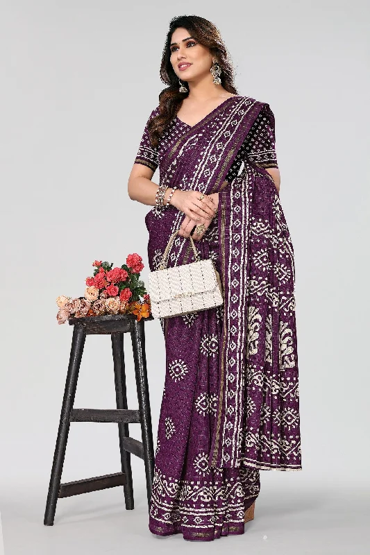 Women Casual Wear Printed Dhola Silk Saree With Un Stitched Blouse Soft Pastel Blouse Women Casual Wear Printed Dhola Silk Saree With Un Stitched Blouse Soft Pastel Blouse