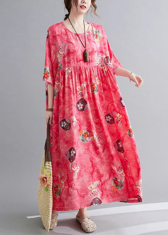 Classy Red Patchwork Wrinkled Cozy Maxi Dress Short Sleeve Classic Black Maxi Dress