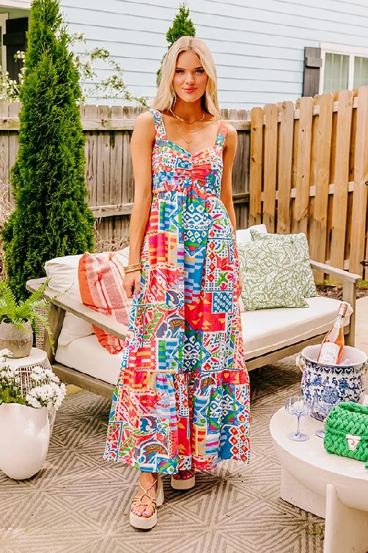 Cozumel Bound Maxi Dress Elegant Tiered Maxi Dress
