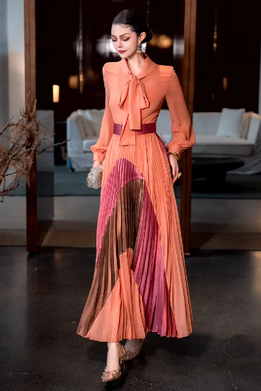 Graceful Evening Long Sleeve Maxi Dress Fashionable Maxi Dress with Fringe