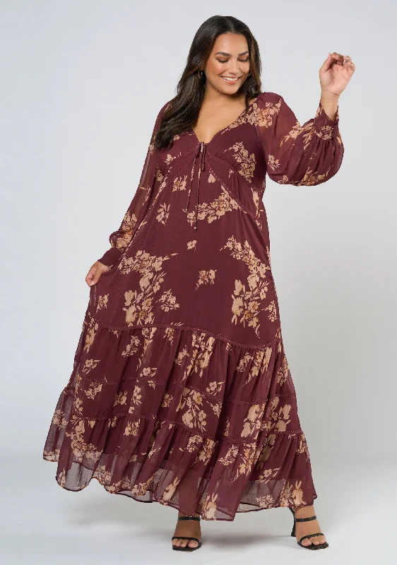 Juliette Maxi Dress Stylish Maxi Dress with Frills