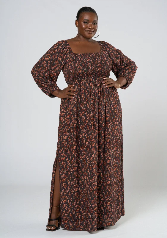 Lilah LS Maxi Dress Fashionable High-Waist Maxi Dress