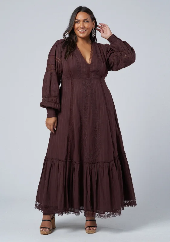 Oceana Maxi Dress Cozy Open-Back Maxi Dress