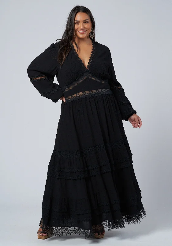One Of A Kind Maxi Dress Trendy V-Neck Maxi Dress