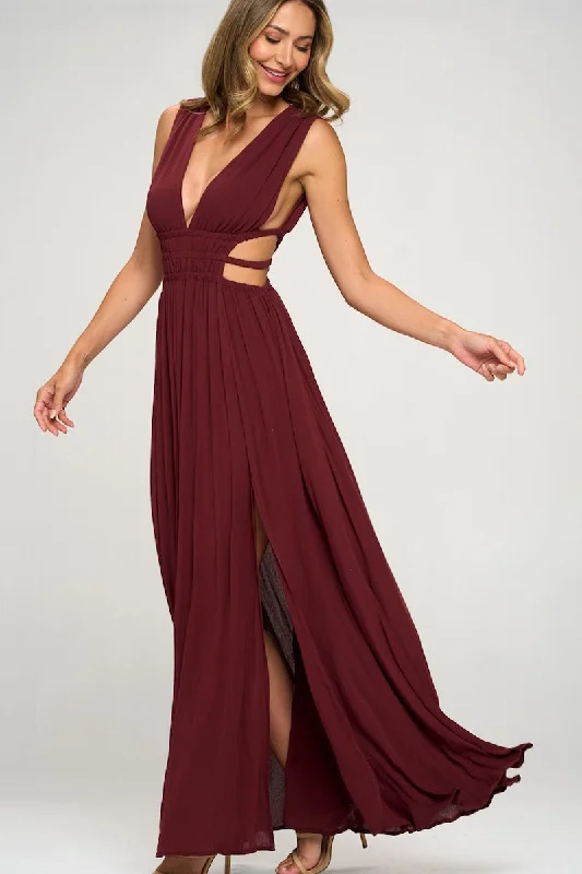 Scarlett Solid Maxi Dress Classic Black Maxi Dress