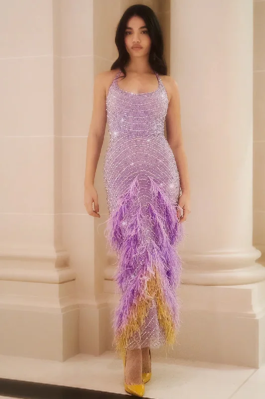 Ziad Beaded Mermaid Maxi Dress Fashionable Sleeveless Maxi Dress