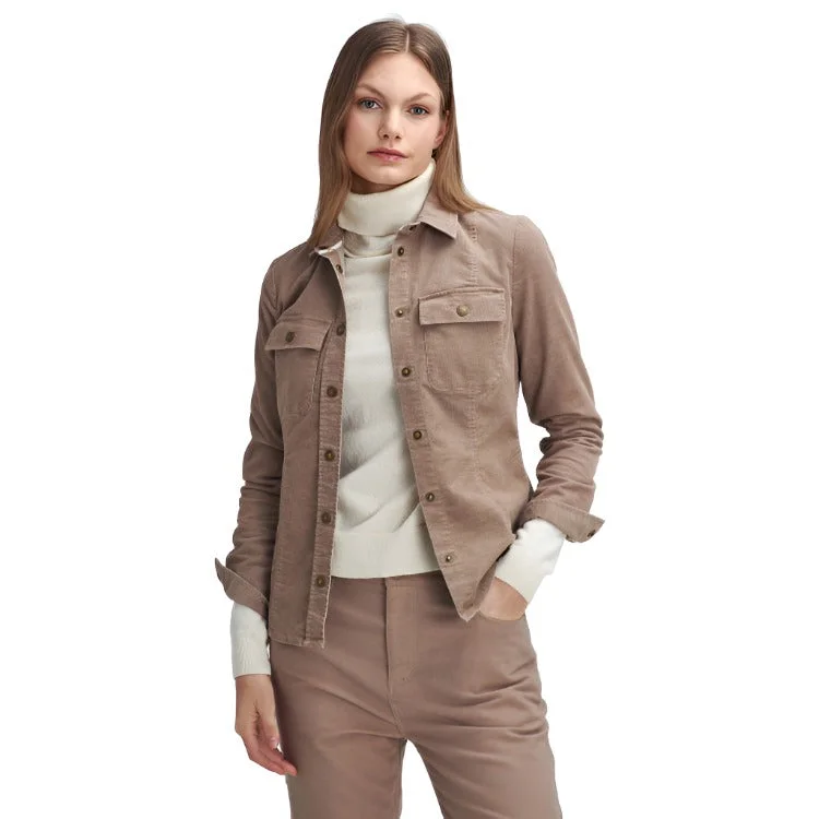 Barbour Ladies Willows Shirt - Sand Dune Zippered Buttoned Snapped