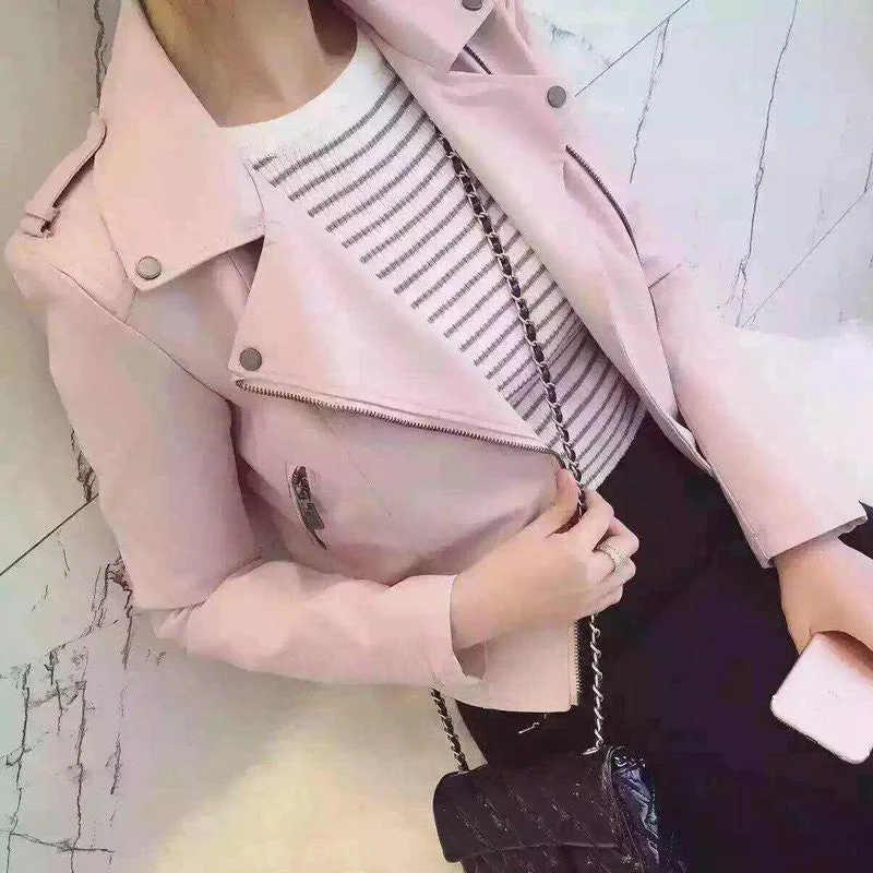 Fashion Women Motorcycle Faux Soft Leather Jackets Female Winter Autumn Brown Black Coat Outwear Herringbone Jacket Houndstooth Jacket Plaid Jacket Fashion Women Motorcycle Faux Soft Leather Jackets Female Winter Autumn Brown Black Coat Outwear Herringbone Jacket Houndstooth Jacket Plaid Jacket