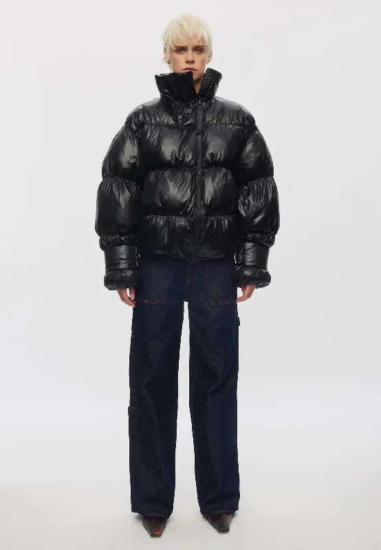 Active Zip Jacket - Black Fleece Jacket Down Jacket Parka