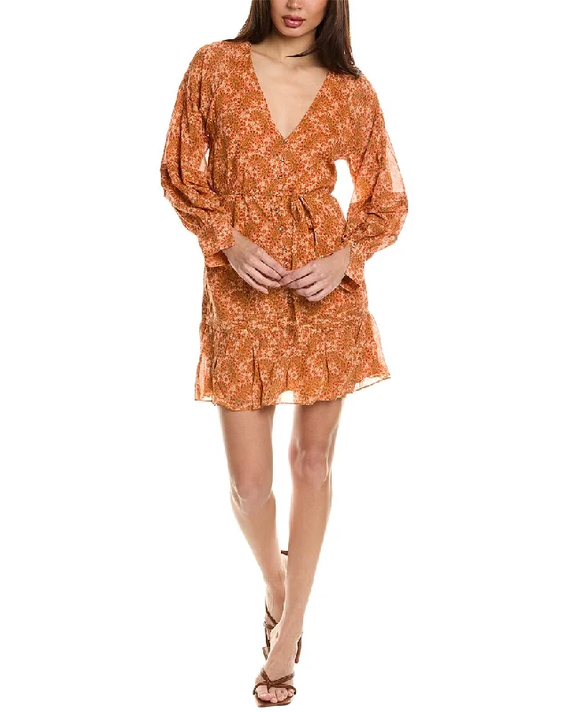 Joie Bree Silk Mini Dress Stylish Spaghetti Strap Mini Dress
