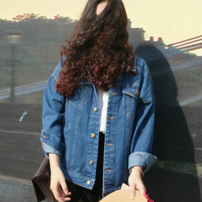 Autumn Winter Women Denim Jacket Vintage Harajuku Oversize Loose Female Jeans Coat Solid Slim Chaquetas Mujer Ribbed Jacket Pleated Jacket Ruffled Jacket Autumn Winter Women Denim Jacket Vintage Harajuku Oversize Loose Female Jeans Coat Solid Slim Chaquetas Mujer Ribbed Jacket Pleated Jacket Ruffled Jacket