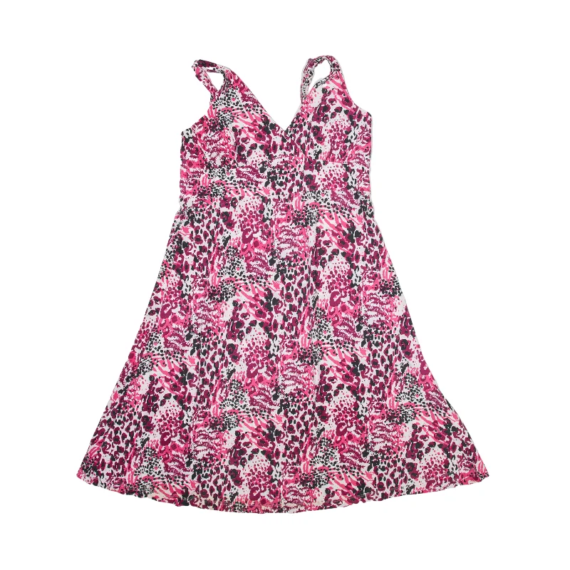 BIAGGINI Y2k Mini Dress Pink Animal Print Sleeveless Short Womens UK 10 Fashionable Off-Shoulder Mini Dress BIAGGINI Y2k Mini Dress Pink Animal Print Sleeveless Short Womens UK 10 Fashionable Off-Shoulder Mini Dress