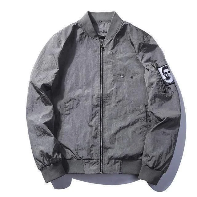 Bomber Jacket For Men, Casual Mens Jackets Boat Neck Shawl Collar Notched Collar
