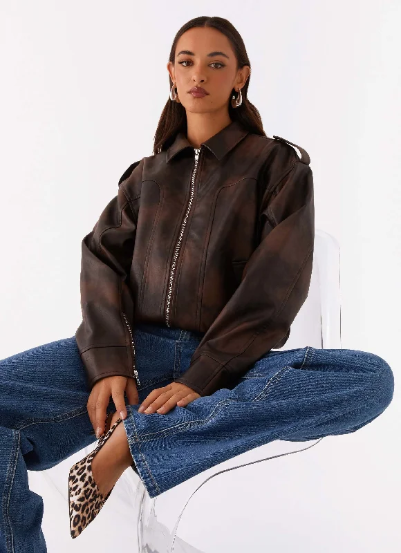 Chicago Bomber Jacket - Chocolate Satin Jacket Silk Jacket Chiffon Jacket