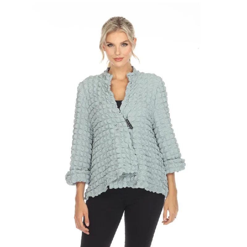 Moonlight Solid Asymmetric Jacket in Sage Blue - 3715-BLU Anorak Shell Jacket Lightweight Jacket Moonlight Solid Asymmetric Jacket in Sage Blue - 3715-BLU Anorak Shell Jacket Lightweight Jacket