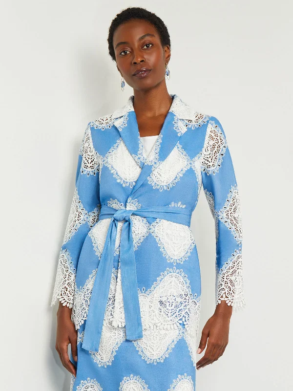 Heritage Fit Jacket - Lace Inset Novelty Woven Nylon Fabric Polyester Fabric Spandex Fabric Heritage Fit Jacket - Lace Inset Novelty Woven Nylon Fabric Polyester Fabric Spandex Fabric