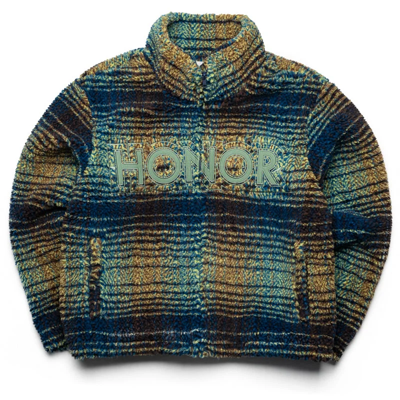 Honor The Gift Robinson Plaid Jacket - Green Hoodie Zip-Up Jacket Button-Up Jacket