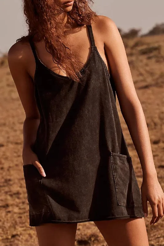 Free People: Hot Shot Mini Dress Stylish Short-Sleeve Mini Dress