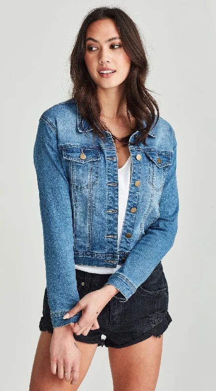 Junkfood Jeans Dixie Denim Jacket mid blue Herringbone Jacket Checkered Jacket Solid Jacket Junkfood Jeans Dixie Denim Jacket mid blue Herringbone Jacket Checkered Jacket Solid Jacket
