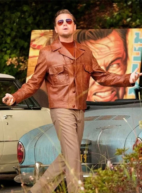 LEONARDO DICAPRIO Once Upon A Time In Hollywood Leather Jacket Denim Fabric Leather Fabric Suede Fabric LEONARDO DICAPRIO Once Upon A Time In Hollywood Leather Jacket Denim Fabric Leather Fabric Suede Fabric
