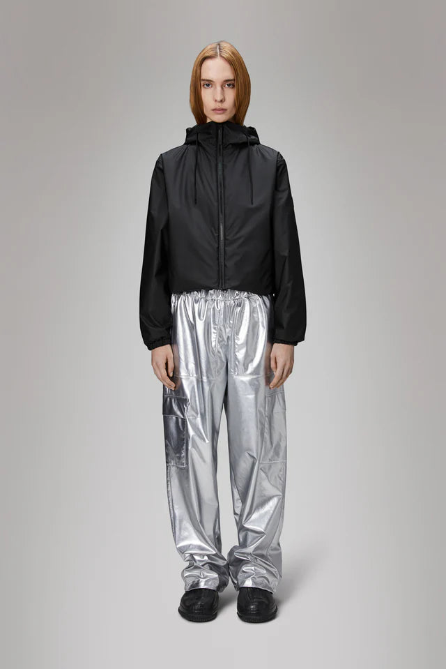 Lohja Short Insulated Jacket - Black Corduroy Jacket Velvet Jacket Brocade Jacket