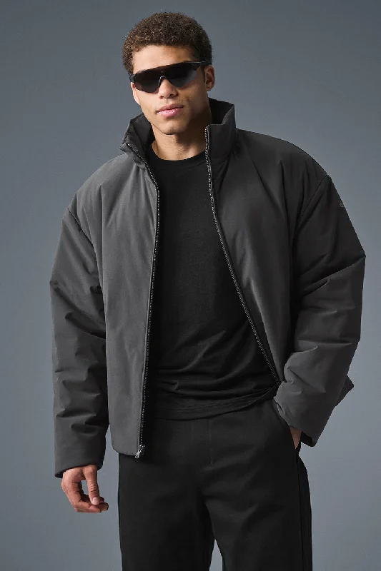Stretch Woven Notable Jacket - Anthracite Faux Fur Jacket Real Fur Jacket Shearling Jacket Stretch Woven Notable Jacket - Anthracite Faux Fur Jacket Real Fur Jacket Shearling Jacket