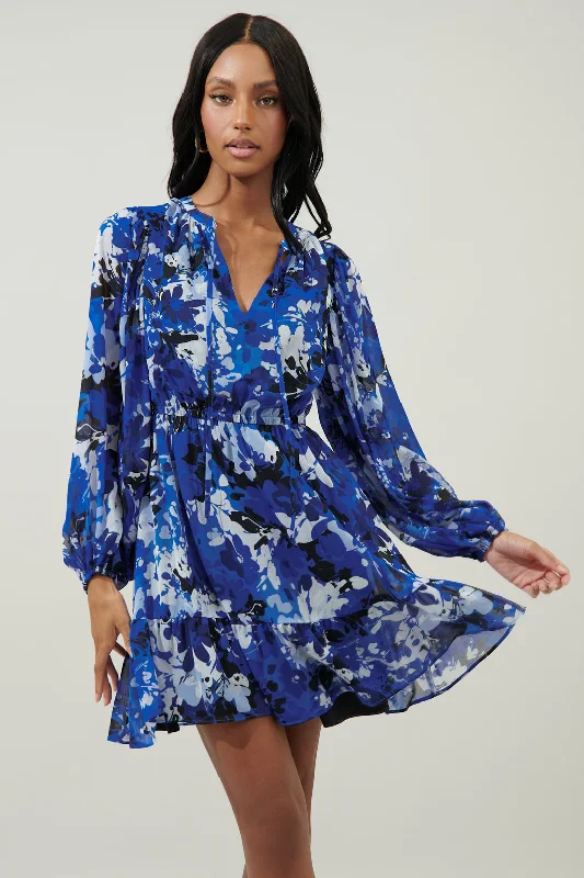Moonflower Paxton Balloon Sleeve Mini Dress Stylish Ruffle Mini Dress