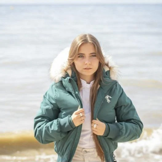 Winter Jacket Step Front Pockets Side Pockets Patch Pockets