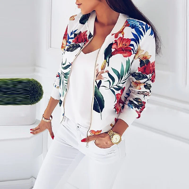 Plus Size Spring Women's Jackets Retro Floral Printed Coat Female Long Sleeve Outwear Clothes Short Bomber Jacket Tops 5XL Cardigan Sweater Pullover Plus Size Spring Women's Jackets Retro Floral Printed Coat Female Long Sleeve Outwear Clothes Short Bomber Jacket Tops 5XL Cardigan Sweater Pullover