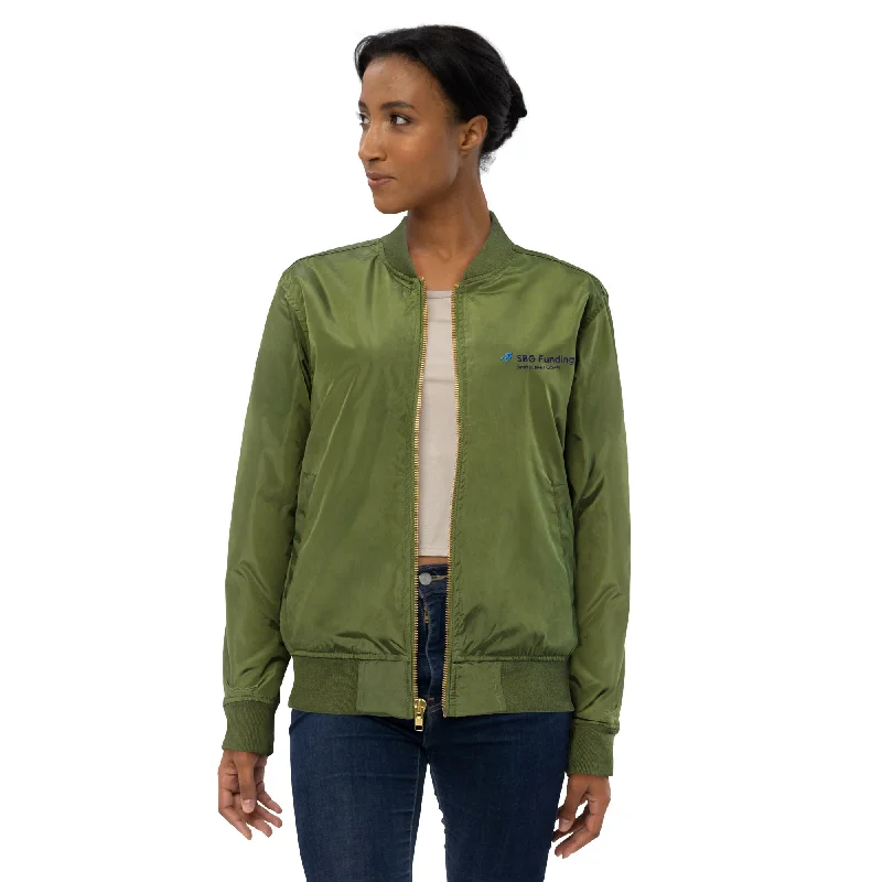 Premium recycled bomber jacket Chenille Fabric Brocade Fabric Lace Fabric