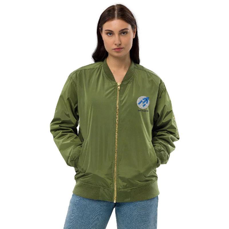 Premium recycled bomber jacket Chenille Jacket Brocade Jacket Lace Jacket
