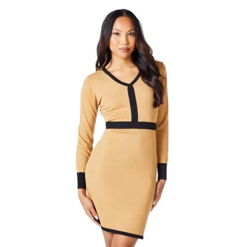 Principles Womens/Ladies Colour Block Knitted V Neck Mini Dress Chic Tropical Mini Dress