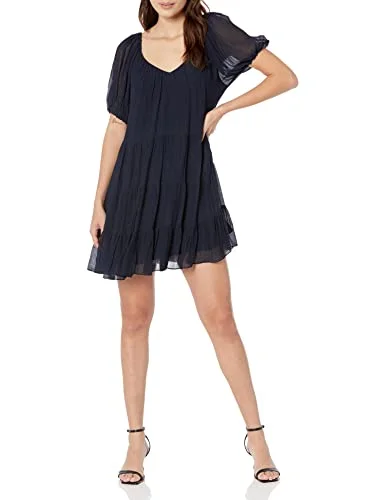 Rebecca Taylor Tiered Mini Dress Elegant Lace Mini Dress