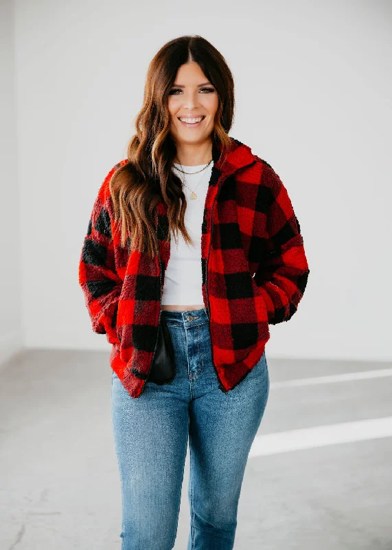 Romy Fleece Zip Jacket Welt Pockets Slit Pockets Flap Pockets