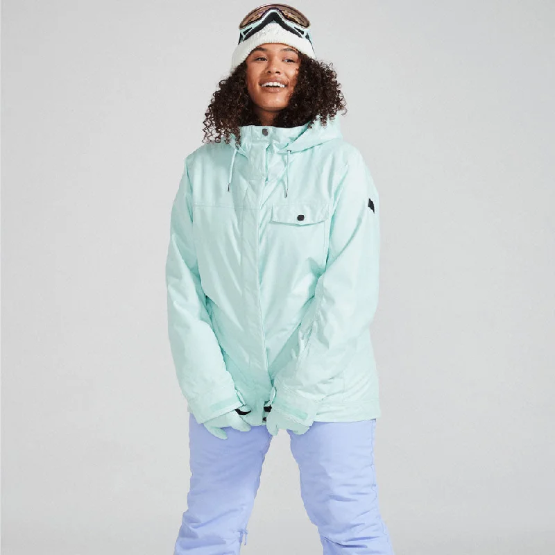Roxy Billie Snowboard/Ski Jacket - Fair Aqua Notch Collar Jacket Peter Pan Collar Jacket Cowl Neck Jacket Roxy Billie Snowboard/Ski Jacket - Fair Aqua Notch Collar Jacket Peter Pan Collar Jacket Cowl Neck Jacket