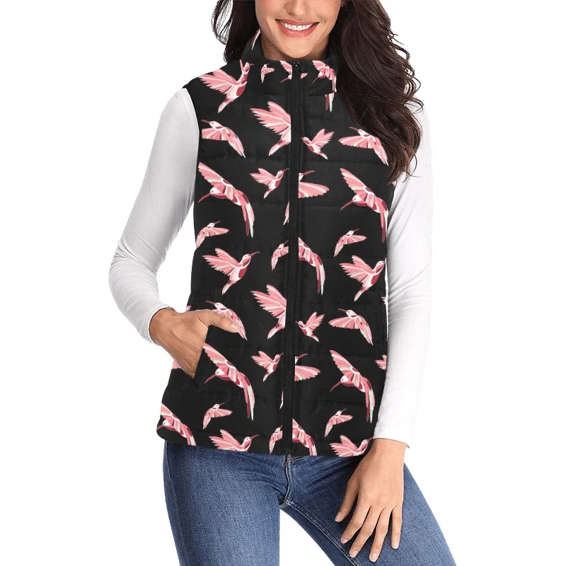 Strawberry Black Women's Padded Vest Jacket Oversized Jacket Tailored Jacket Straight Jacket Strawberry Black Women's Padded Vest Jacket Oversized Jacket Tailored Jacket Straight Jacket