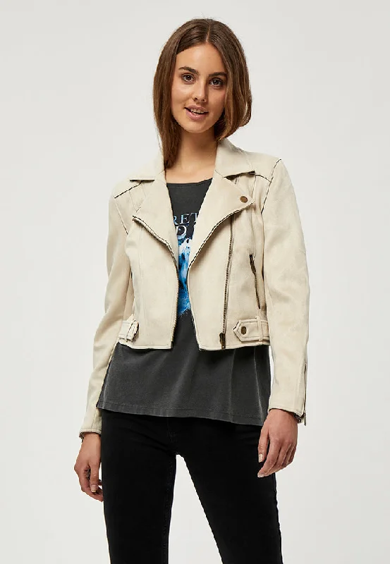 DSTabarak Biker Jacket - Sandshell Jersey Jacket Tulle Jacket Batik Jacket