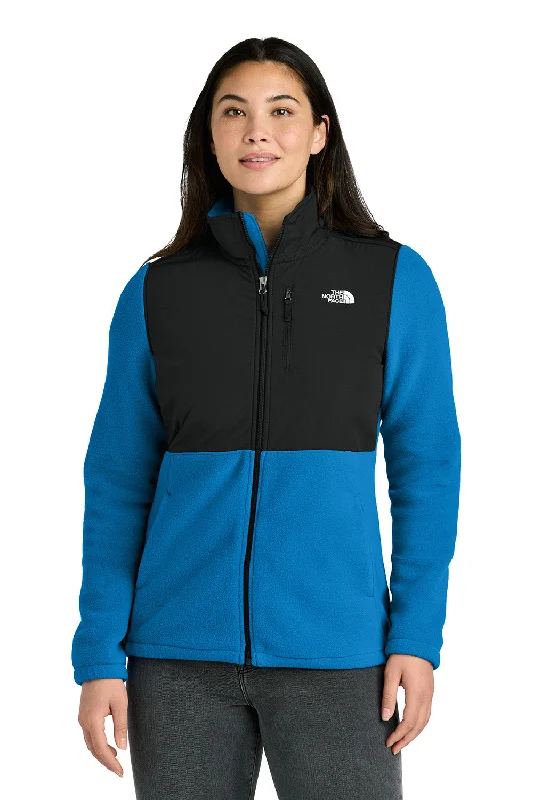 The North Face Womens Highest Peak Fleece Full Zip Jacket - Hero Blue/Black - New Stand-Up Collar Roll-Neck Collar Turtle Neck The North Face Womens Highest Peak Fleece Full Zip Jacket - Hero Blue/Black - New Stand-Up Collar Roll-Neck Collar Turtle Neck