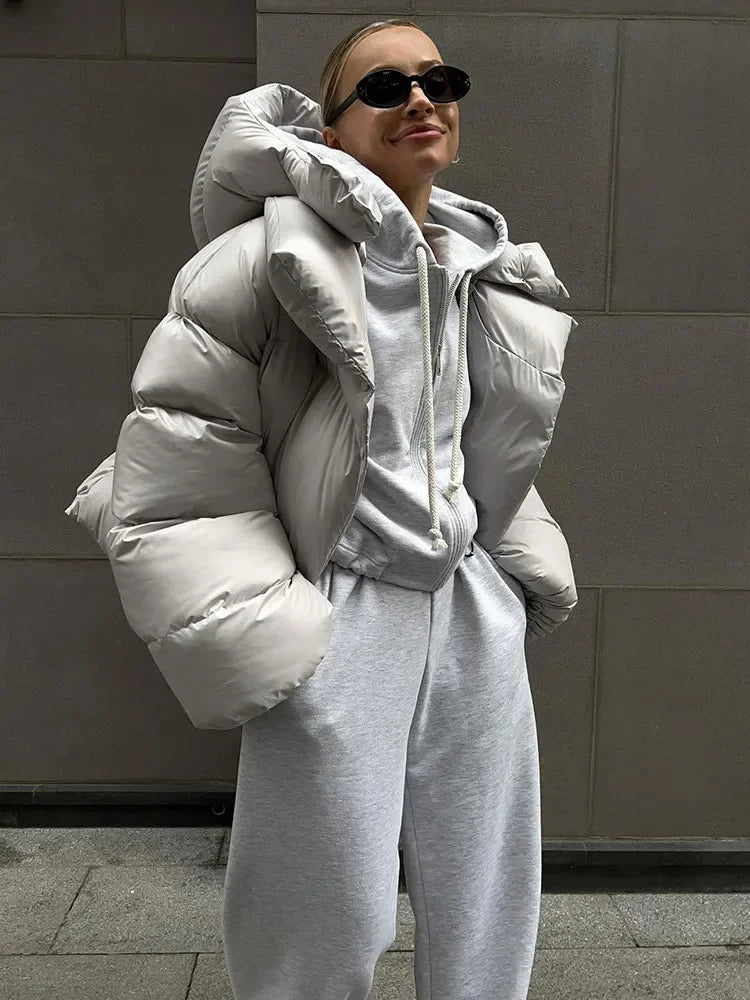 Thick Long Sleeve Autumn Winter Warm Street Fashion Cotton-padded Jacket Wool Jacket Cashmere Jacket Tweed Jacket