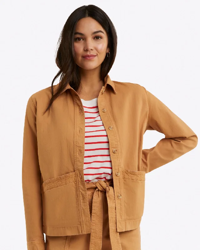 Utility Jacket in Cotton Twill Mesh Jacket Canvas Jacket Denim Jacket
