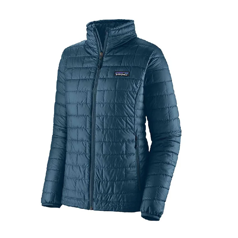 Women's Nano Puff Jacket - Lagom Blue Fleece Jacket Down Jacket Feather Jacket