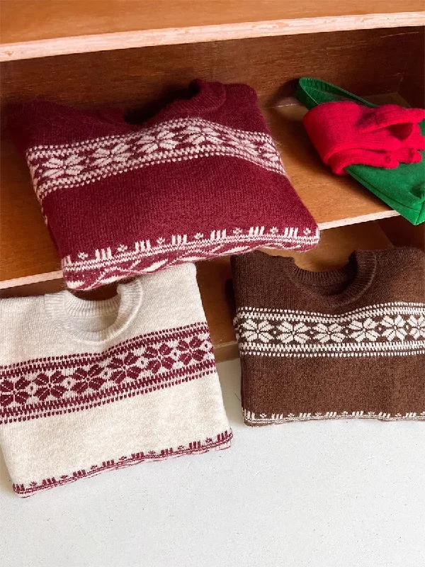 Christmas soft jacquard design round neck long-sleeved sweater S4749 Faux Fur Fabric Real Fur Fabric Shearling Fabric Christmas soft jacquard design round neck long-sleeved sweater S4749 Faux Fur Fabric Real Fur Fabric Shearling Fabric