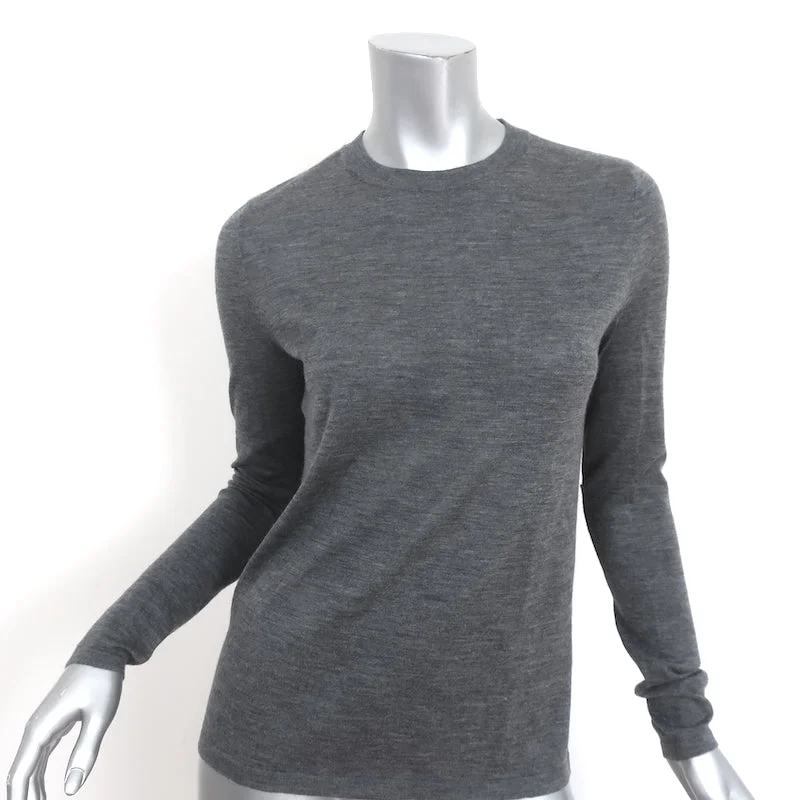 Co Lightweight Cashmere Sweater Gray Size Medium Crewneck Pullover Seamless Knitted Crochet Co Lightweight Cashmere Sweater Gray Size Medium Crewneck Pullover Seamless Knitted Crochet