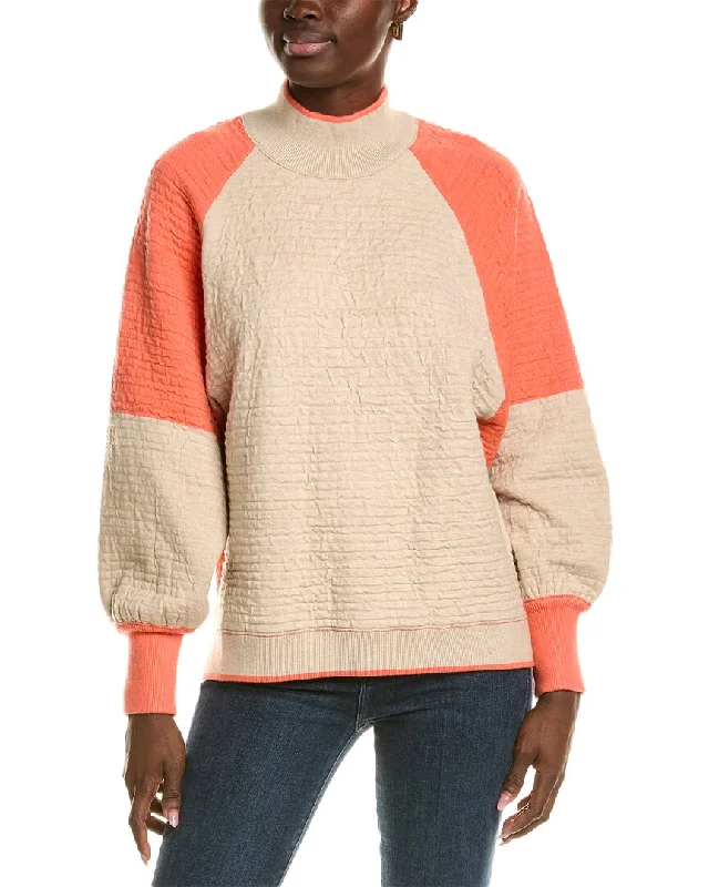 FATE Funnel Neck Sweater Fitted Slim Tailored